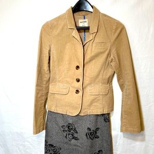 Old Navy tan corduroy blazer